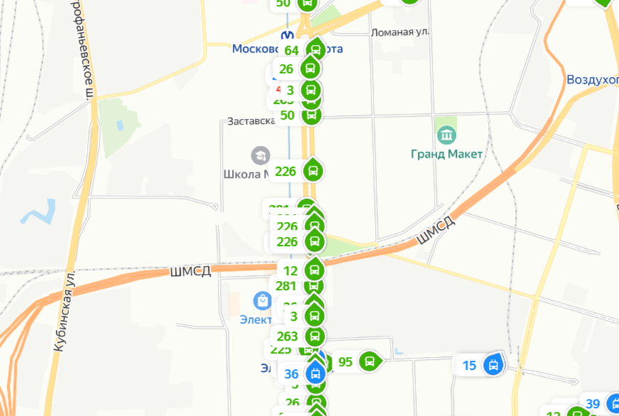 Плотная пробка парализовала Московский проспект