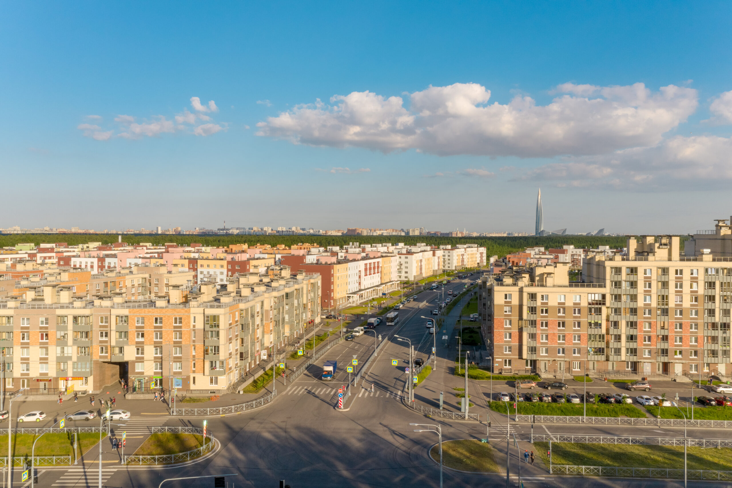 В Приморском районе Петербурга запланировано строительство новых дорог