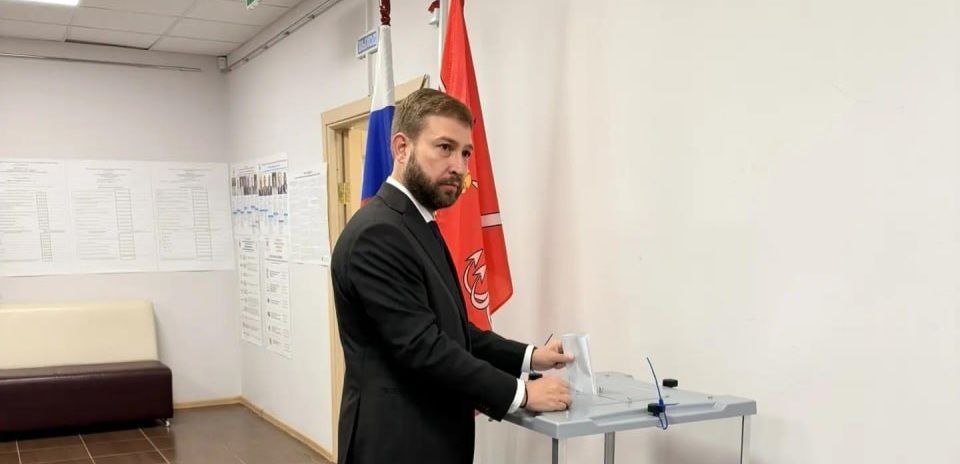 Дмитрий Ваньчков проголосовал на выборах в Госдуму и ЗакС в Петербурге